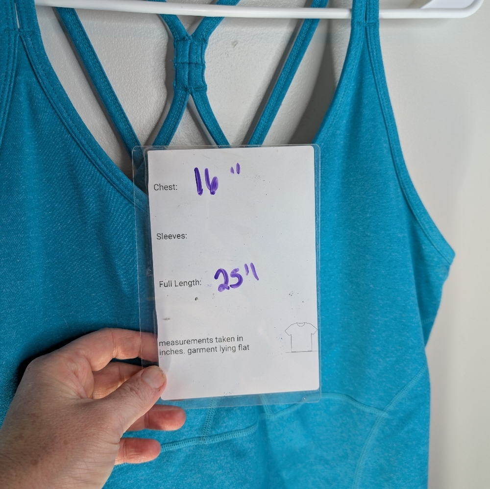 Teal Athleta Athletic Tank Top Size XL - Picture 4 of 9